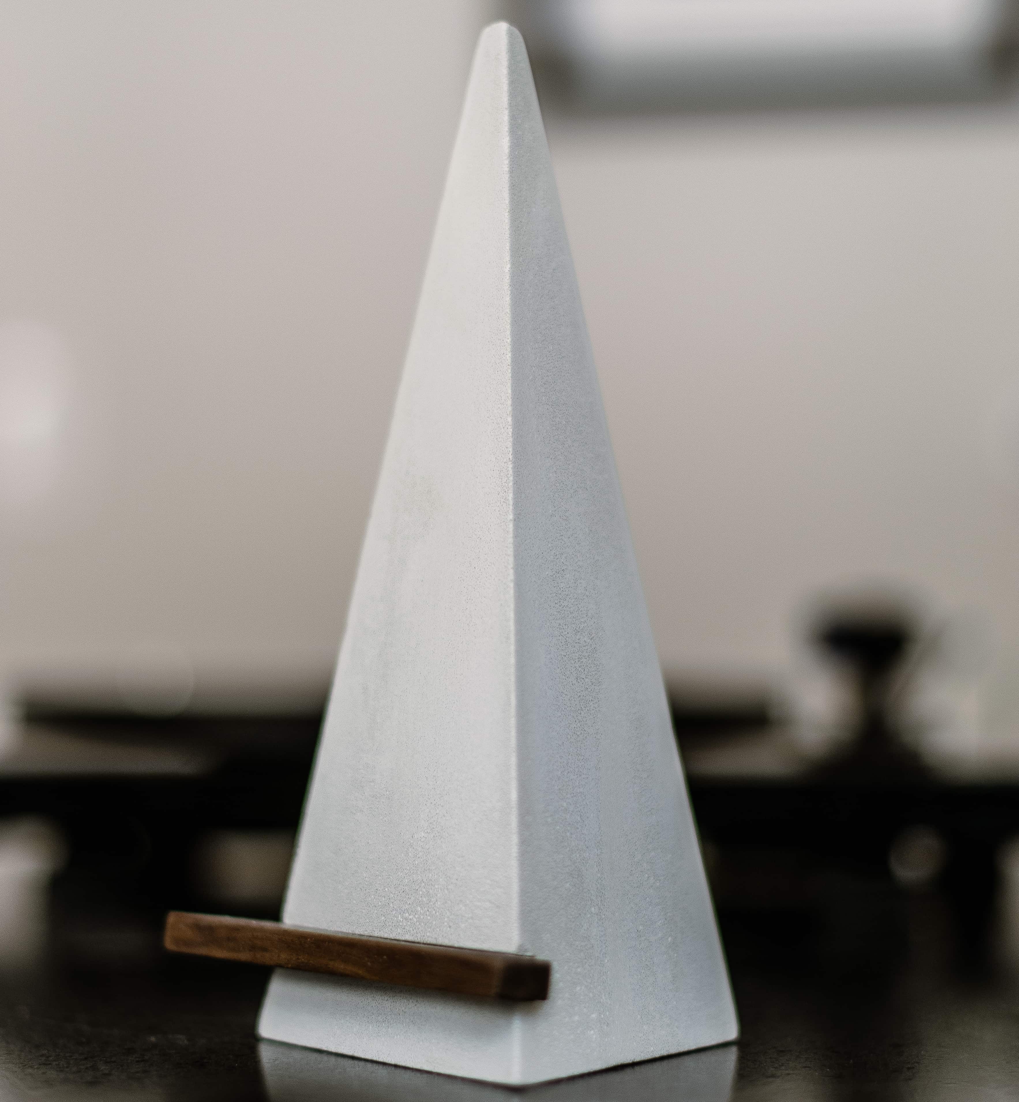 Pyramid Vinyl Display - Concrete