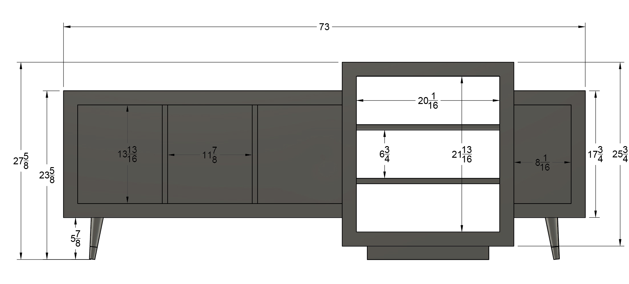 Cervantes Stereo Cabinet