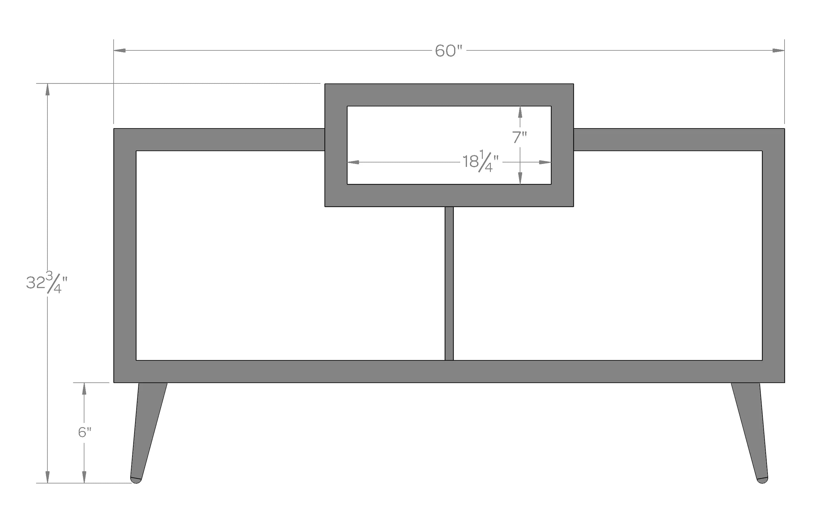 Fillmore 60" Record Player Stand