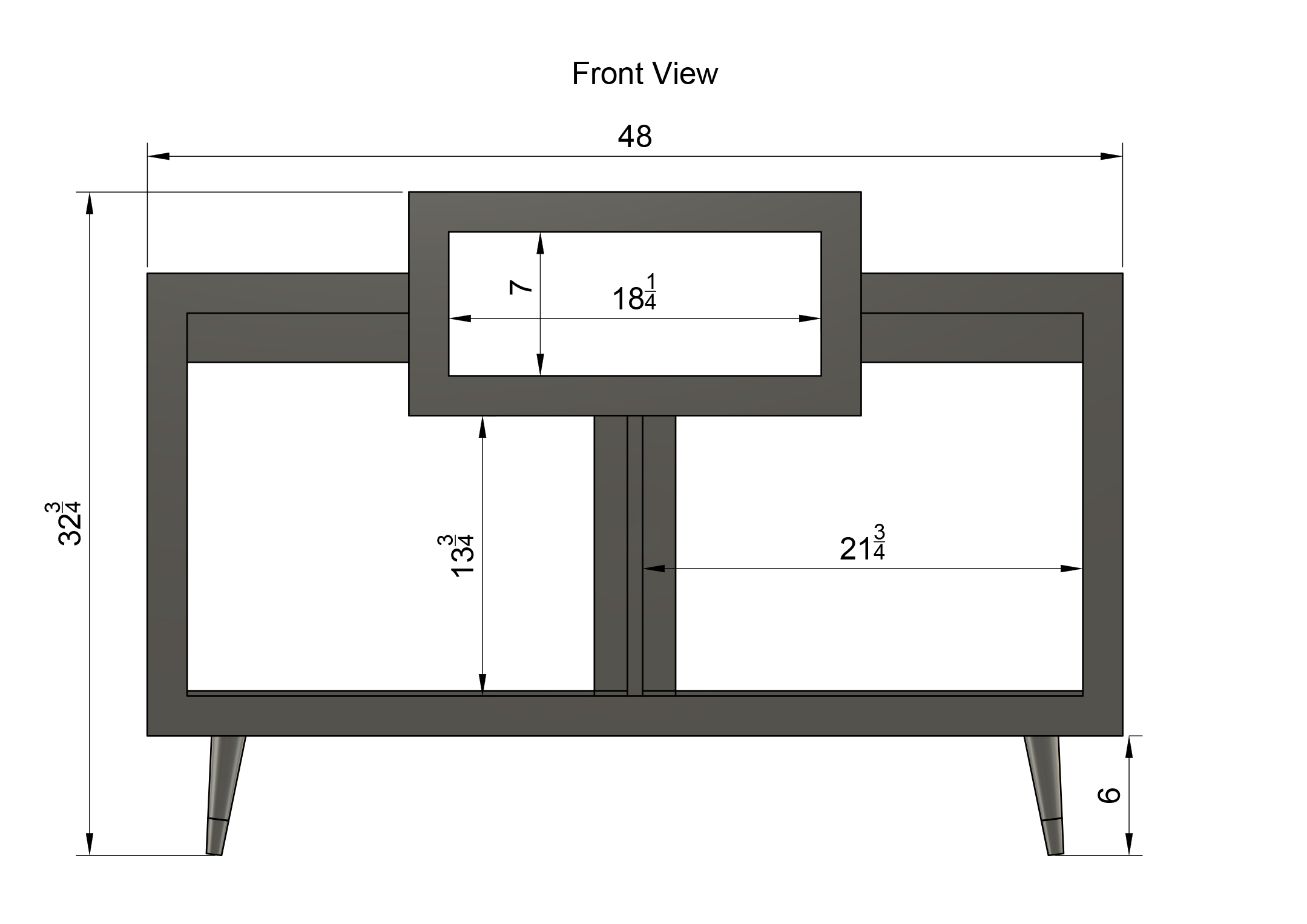 Fillmore 48" Record Player Stand