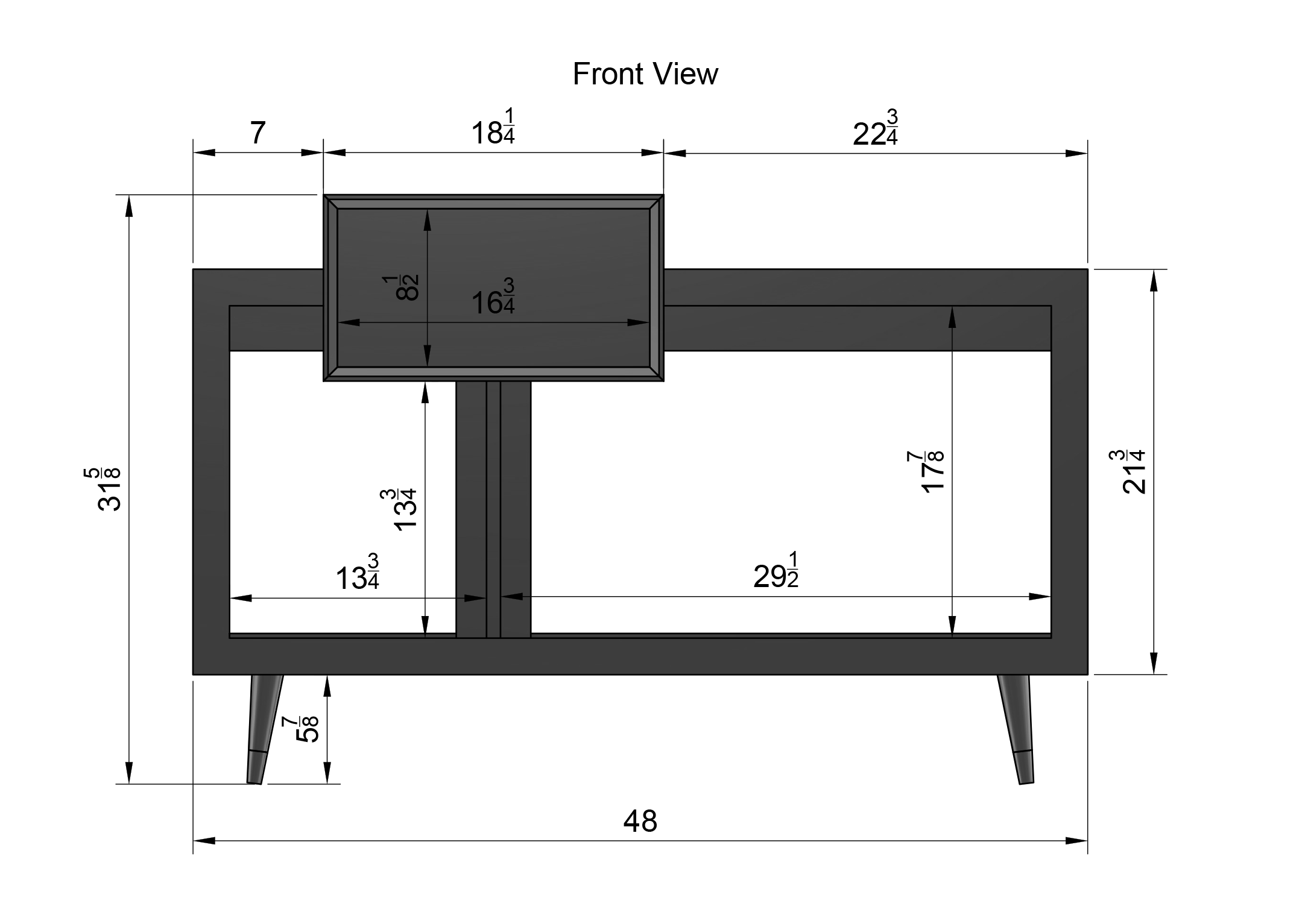 Fillmore for Sonos 48" Record Player Stand