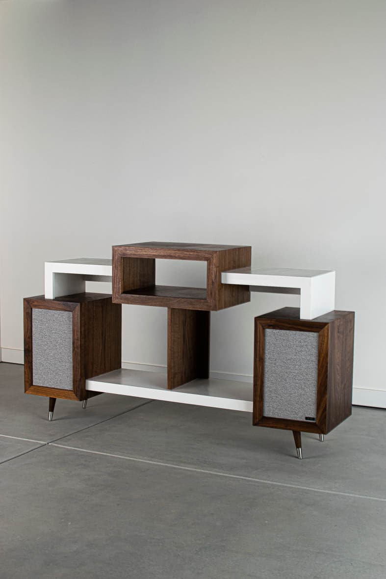 Bourbon Record Player Stand - Tactile Audio Furniture