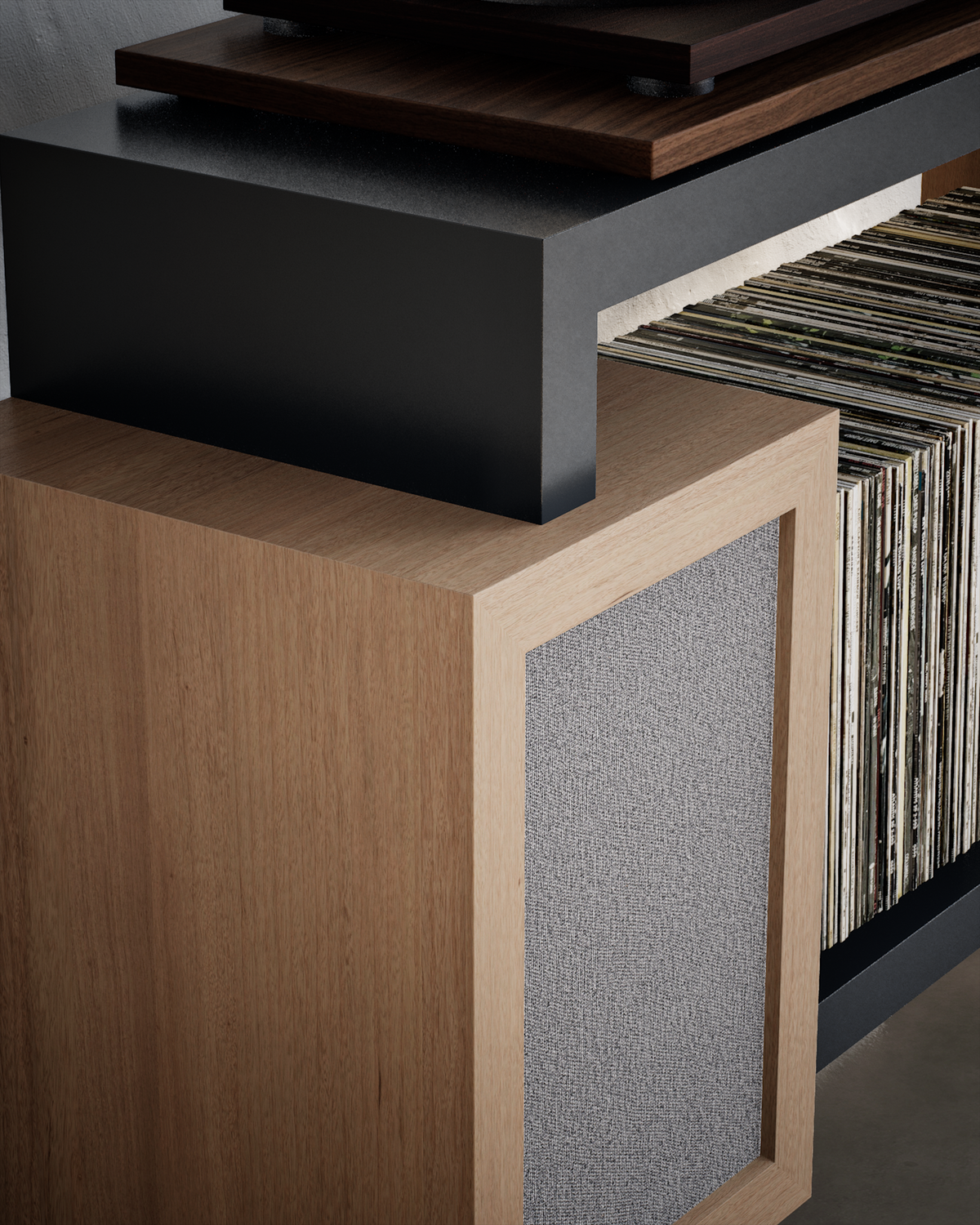 Hampton Record Player Stand - Ready to Ship