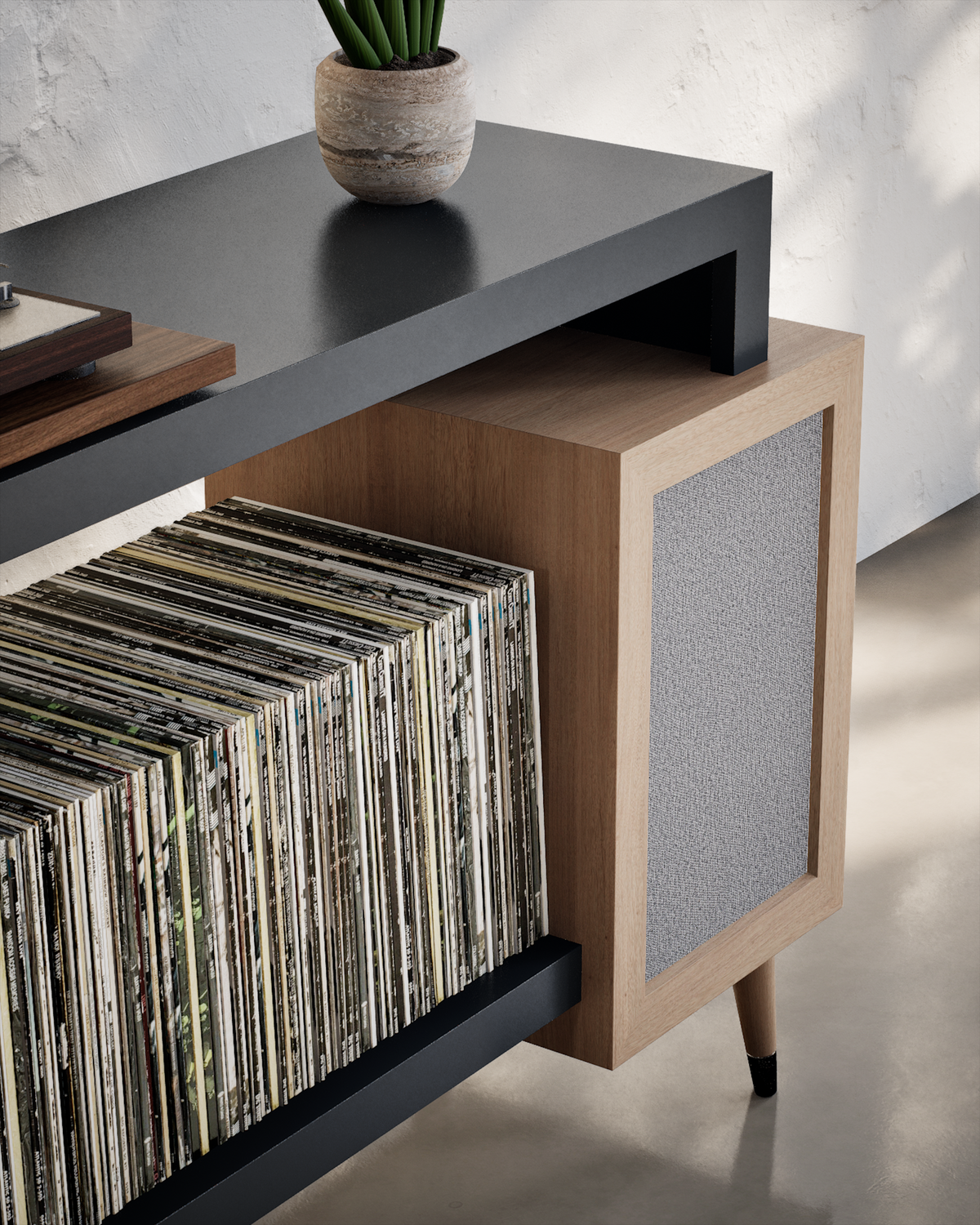 Hampton Record Player Stand - Ready to Ship