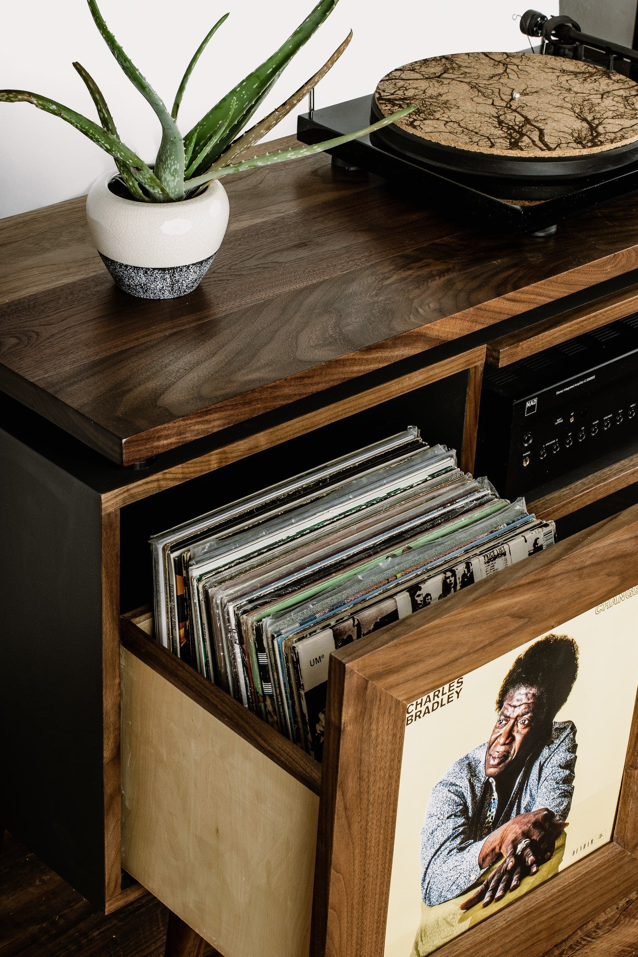 Bowery Stereo Cabinet - Tactile Audio Furniture