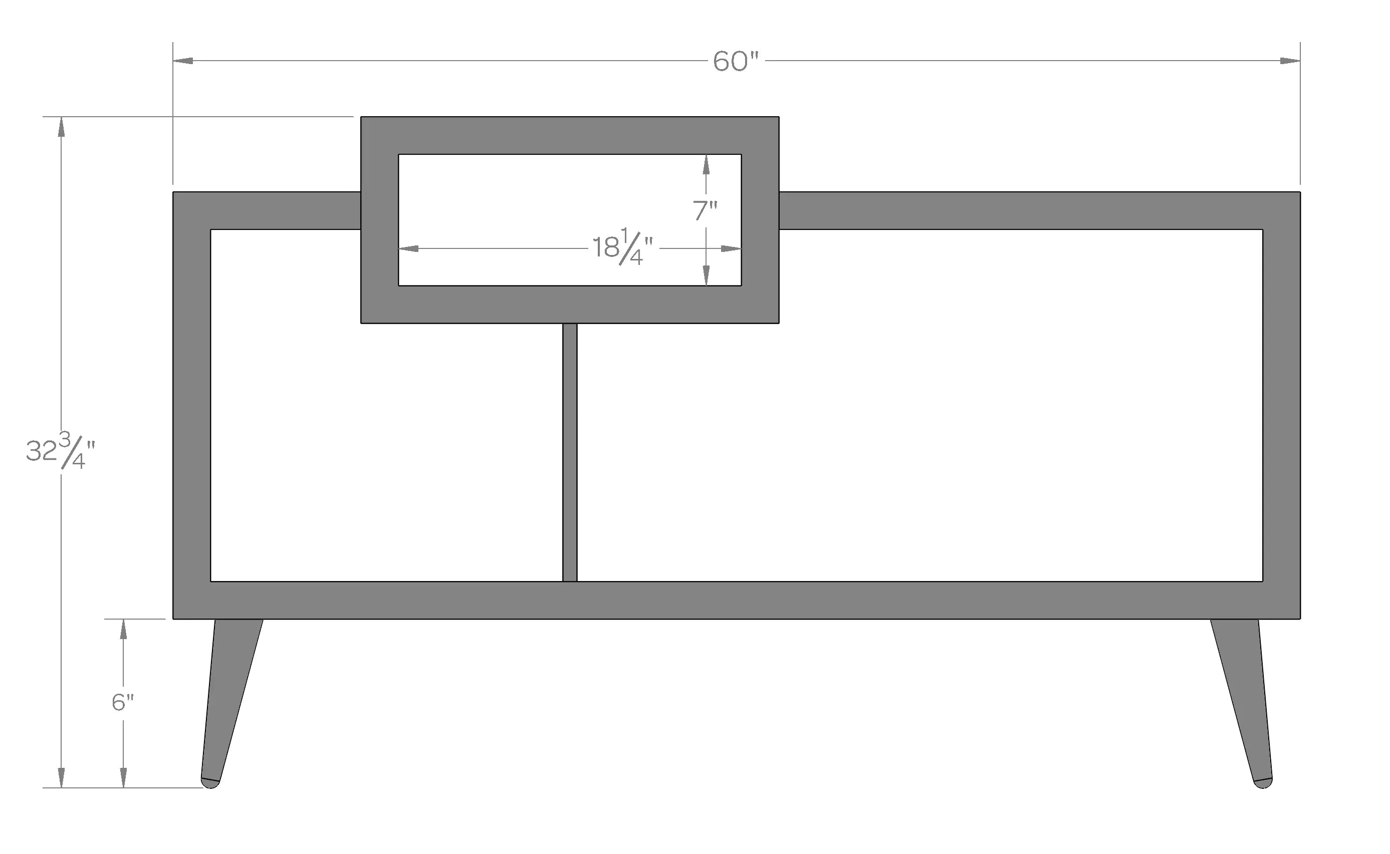 Fillmore 60" Record Player Stand