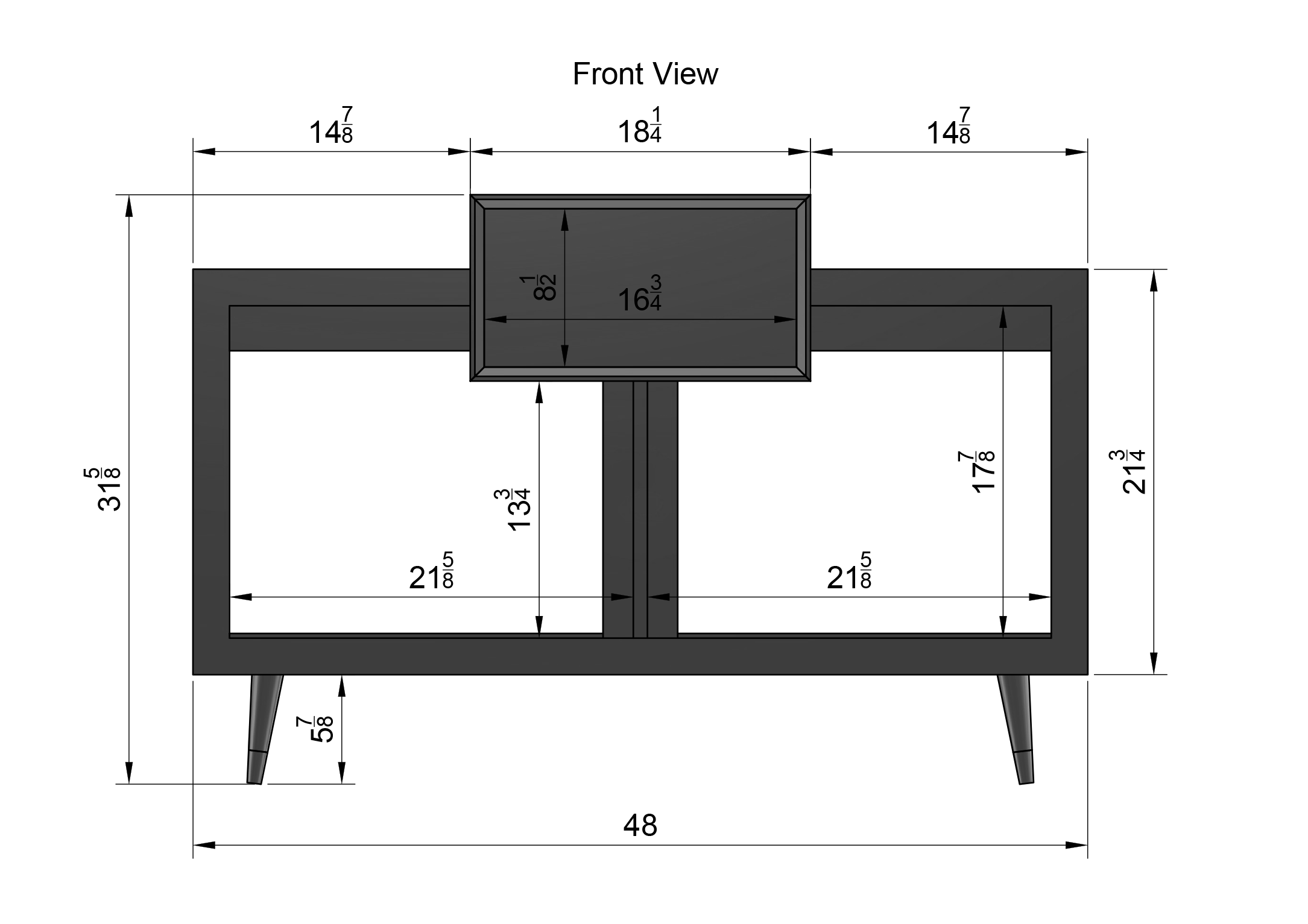 Fillmore for Sonos 48" Record Player Stand