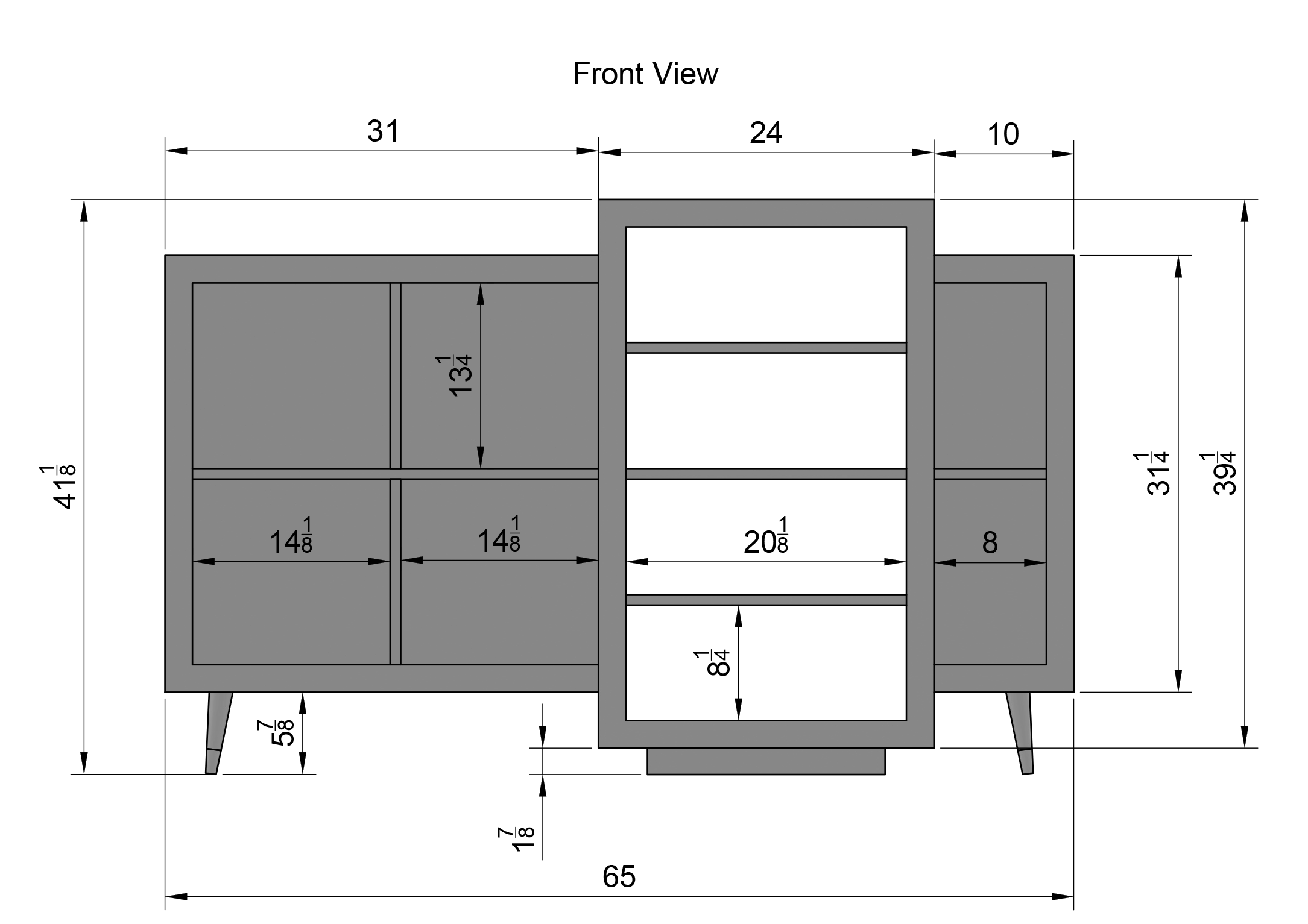Mission Stereo Cabinet