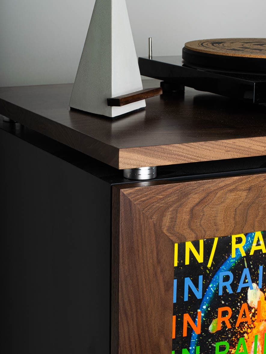 Saenger Vinyl Storage Cabinet - Tactile Audio Furniture