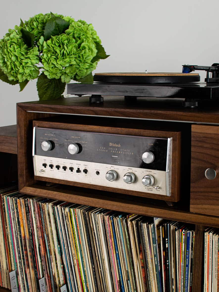 Riviera 60" Stereo Cabinet - Tactile Audio Furniture