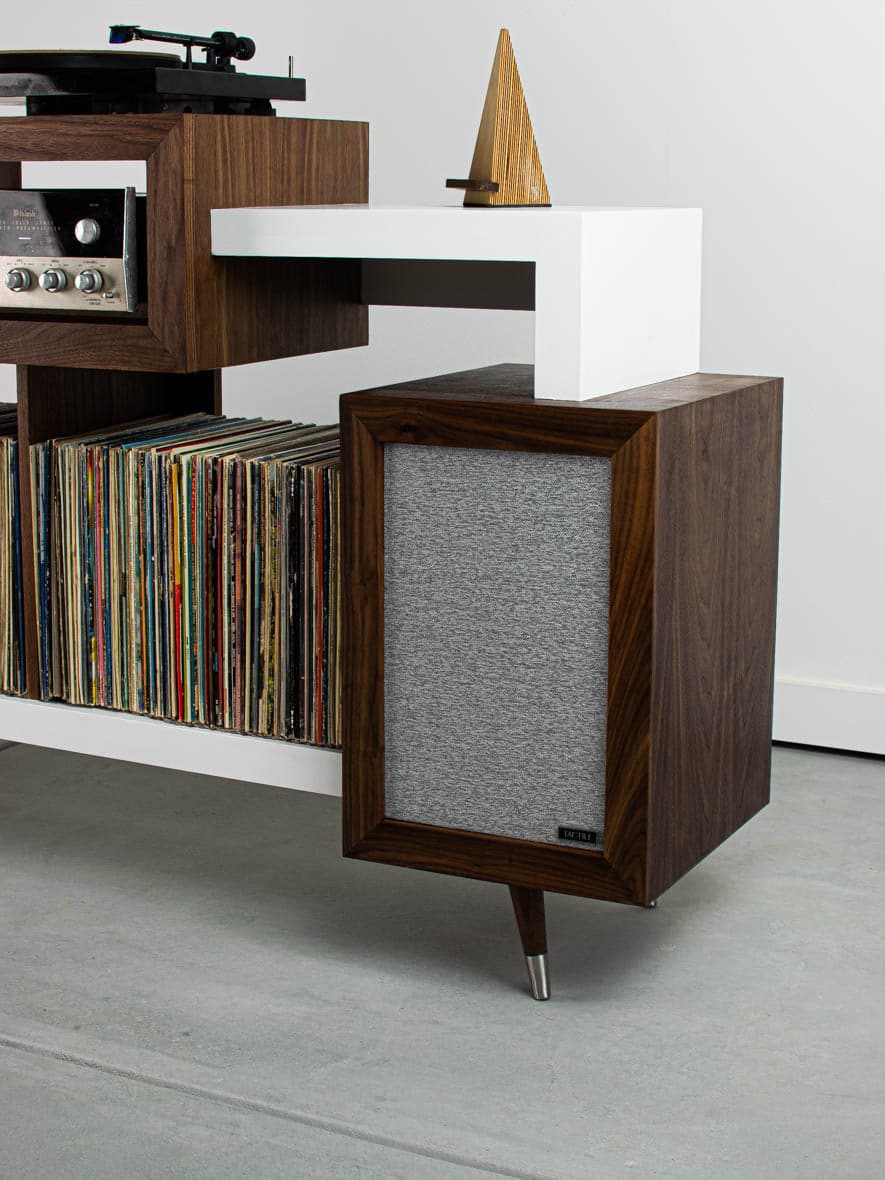 Bourbon Record Player Stand - Tactile Audio Furniture