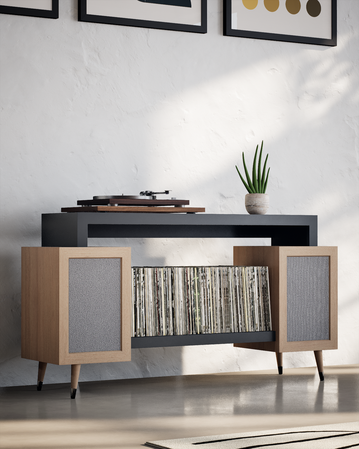 Hampton Record Player Stand - Ready to Ship