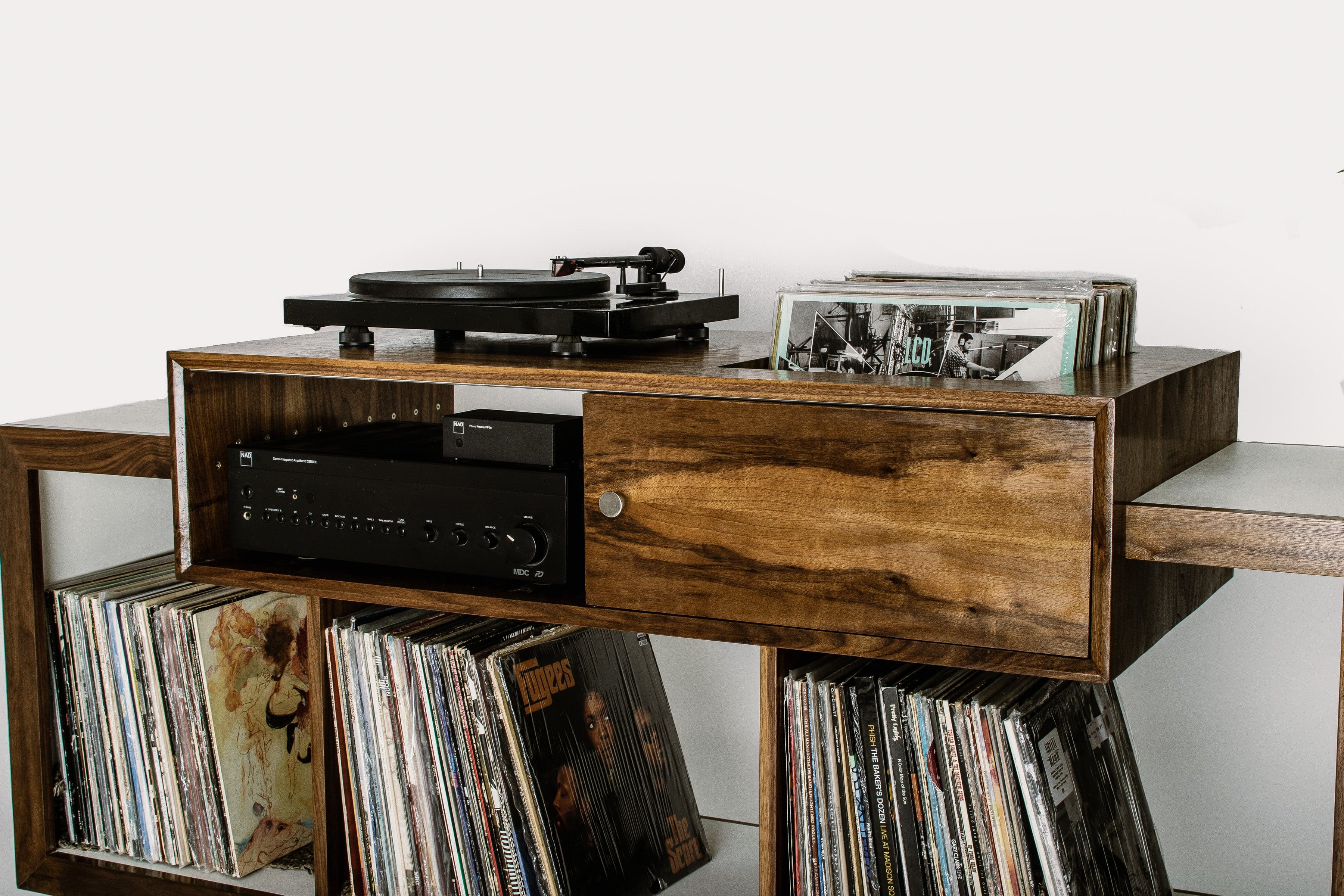 Riviera 80" Stereo Cabinet - Tactile Audio Furniture