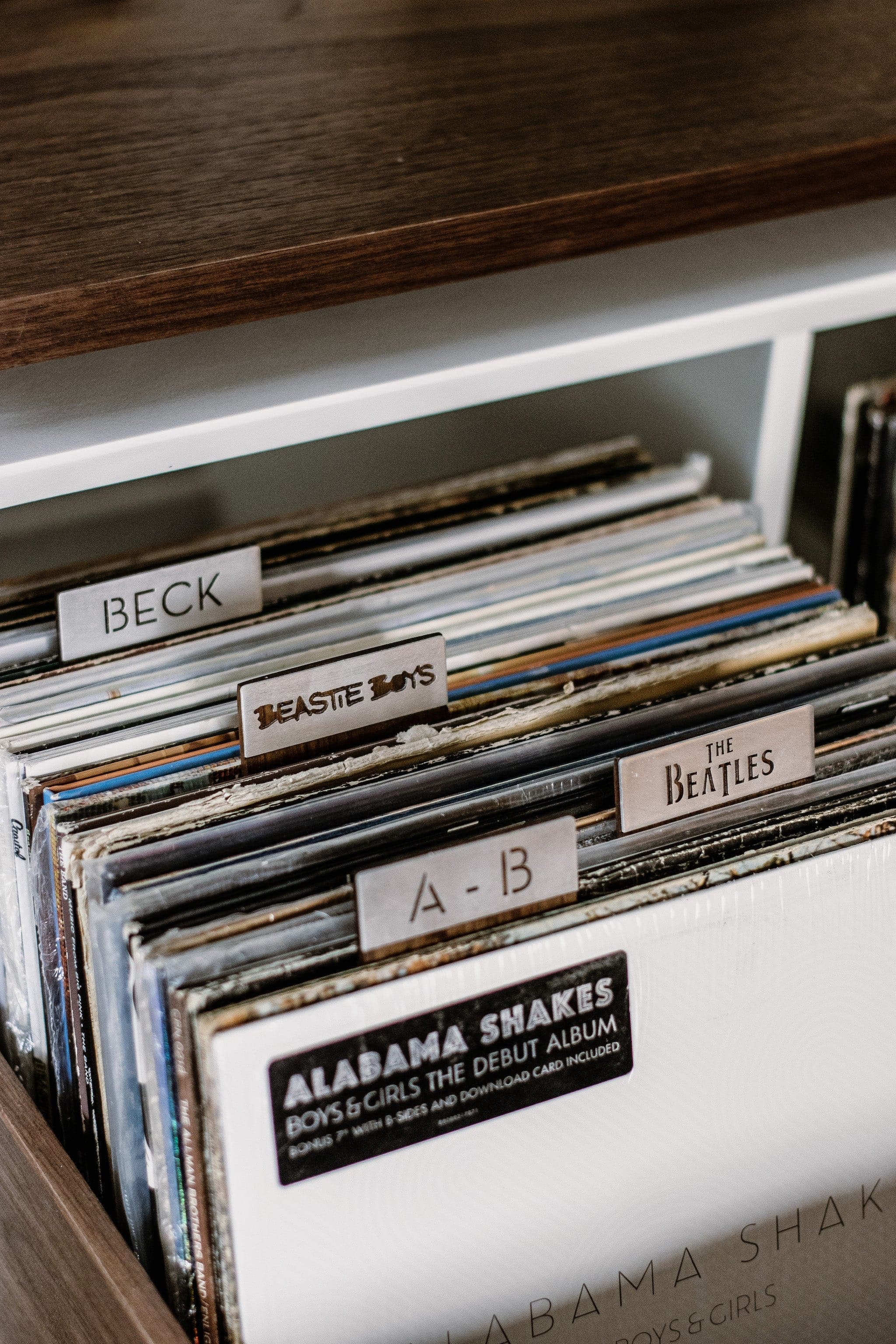 Record Dividers - Artists - Tactile Audio Furniture