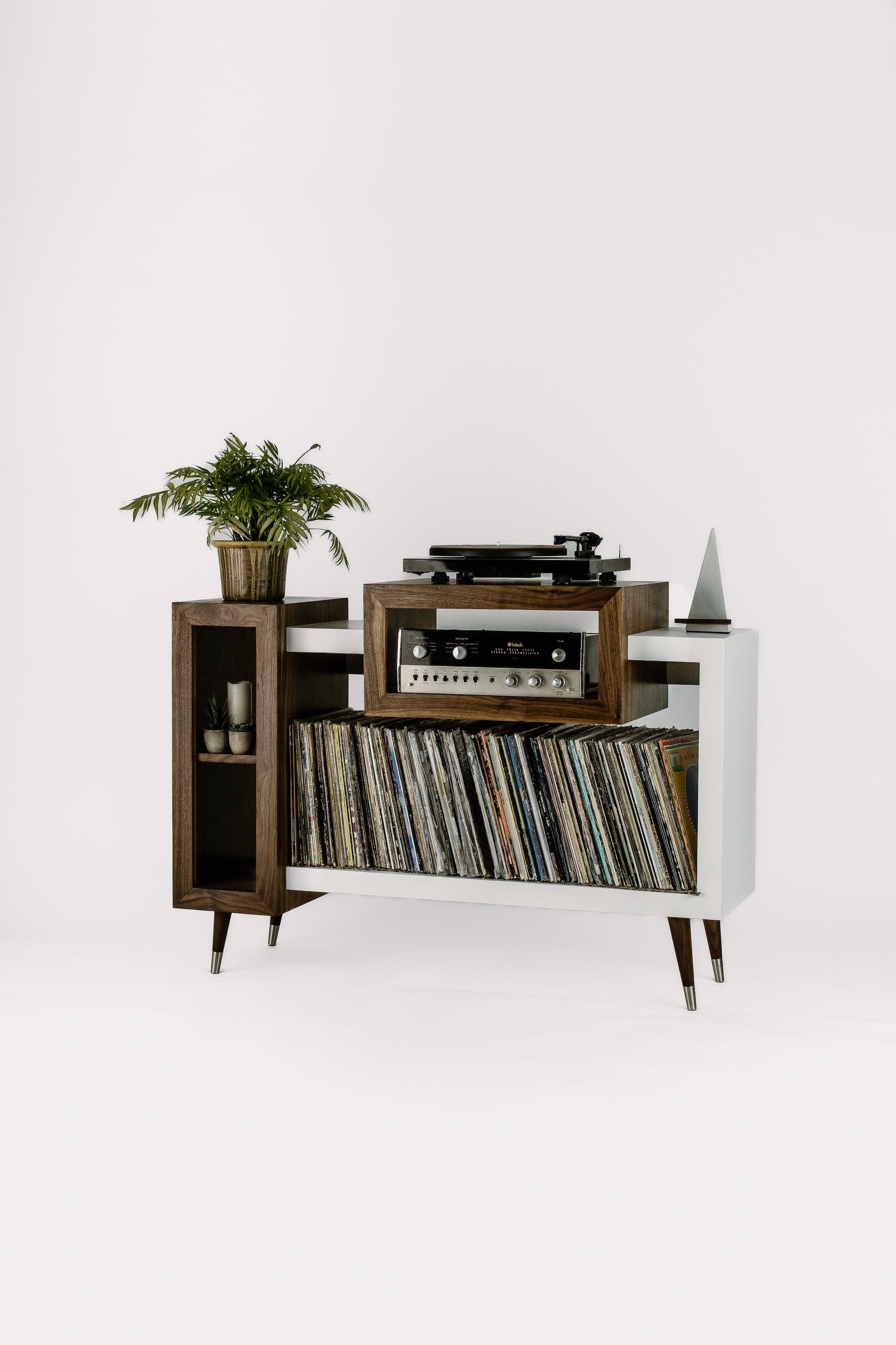 Wiltern Sidecar Record Player Stand - Tactile Audio Furniture